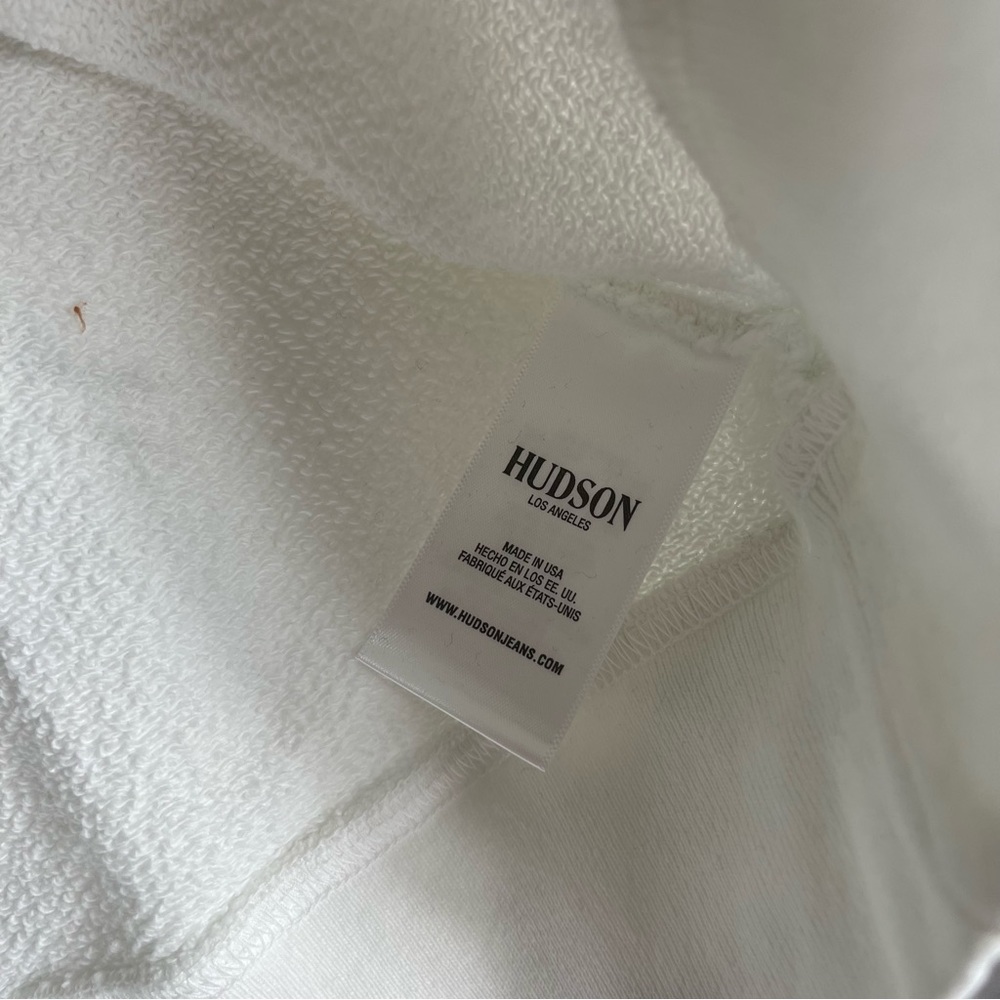 NWT Hudson Shrunken Hoodie in Electric Citron navy long sleeve - Picture 8 of 14